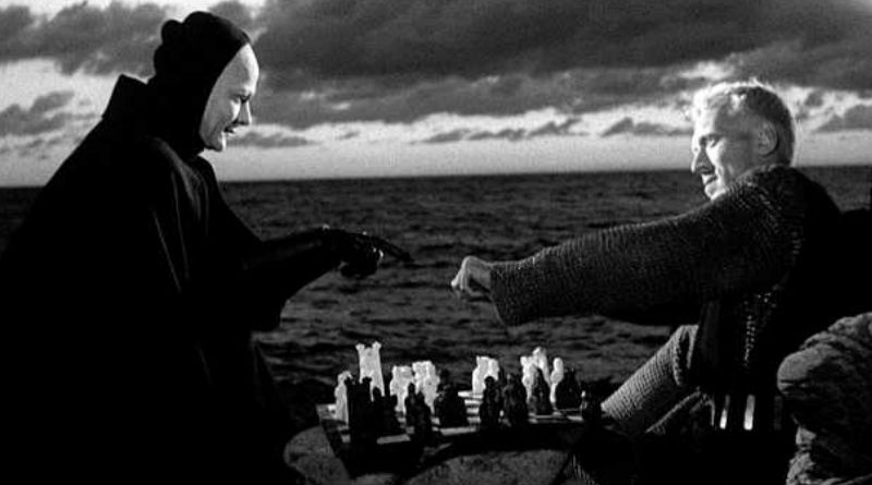 Kadr z filmu Siódma pieczęć Ingmara Bergmana